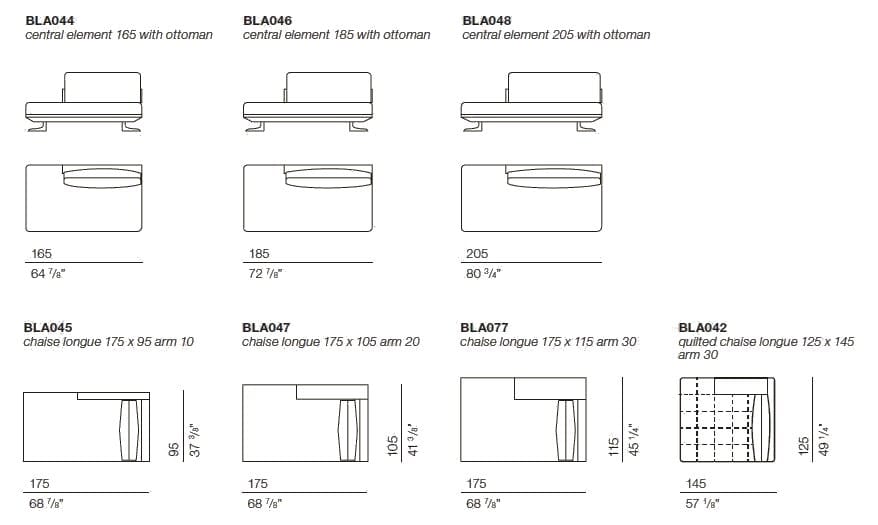 Угловой диван из ткани с полуостровом BODEMA Блейк ARCH-00066093 - Вид №6
