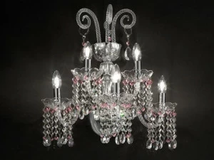 Masiero Бра из дутого стекла с кристаллами Glass