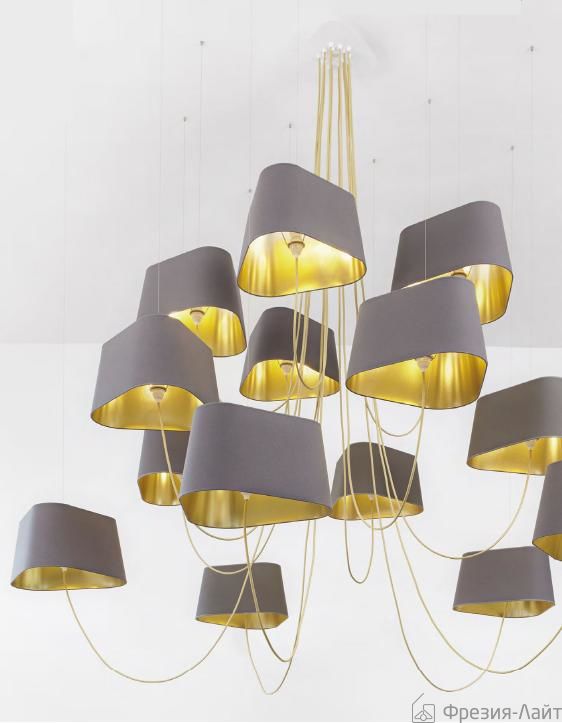 Designheure Lustre 6 Petit Nuage Grey/Gold LU6PNGO люстра подвесная 111112
