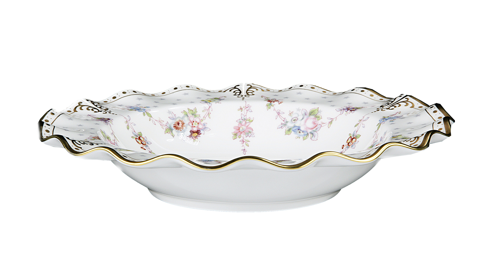 52733 Royal Crown Derby Тарелка суповая Royal Crown Derby 21,5см "Роял Антуанетта" Фарфор костяной  - Вид №1