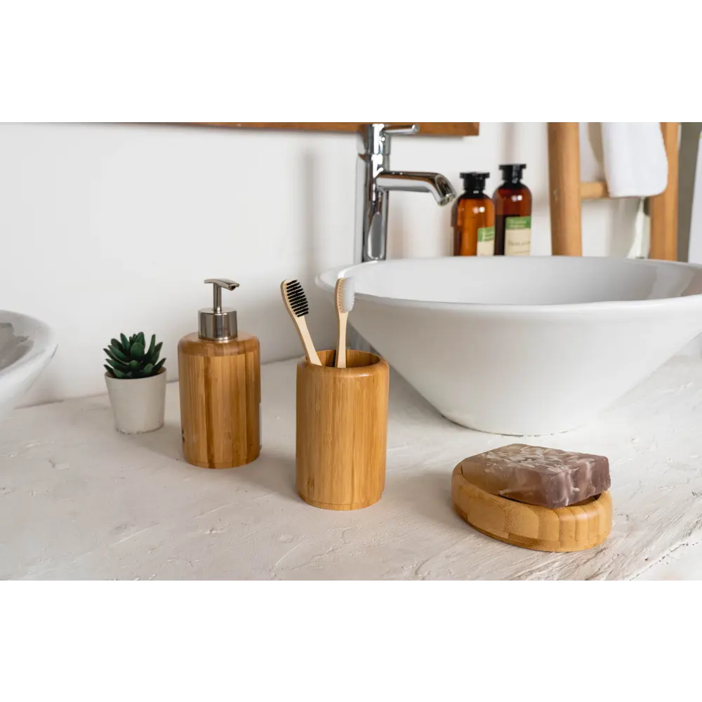 Дозатор для жидкого мыла Swensa Neox цвет коричневый STLM-2121796 - Вид №3