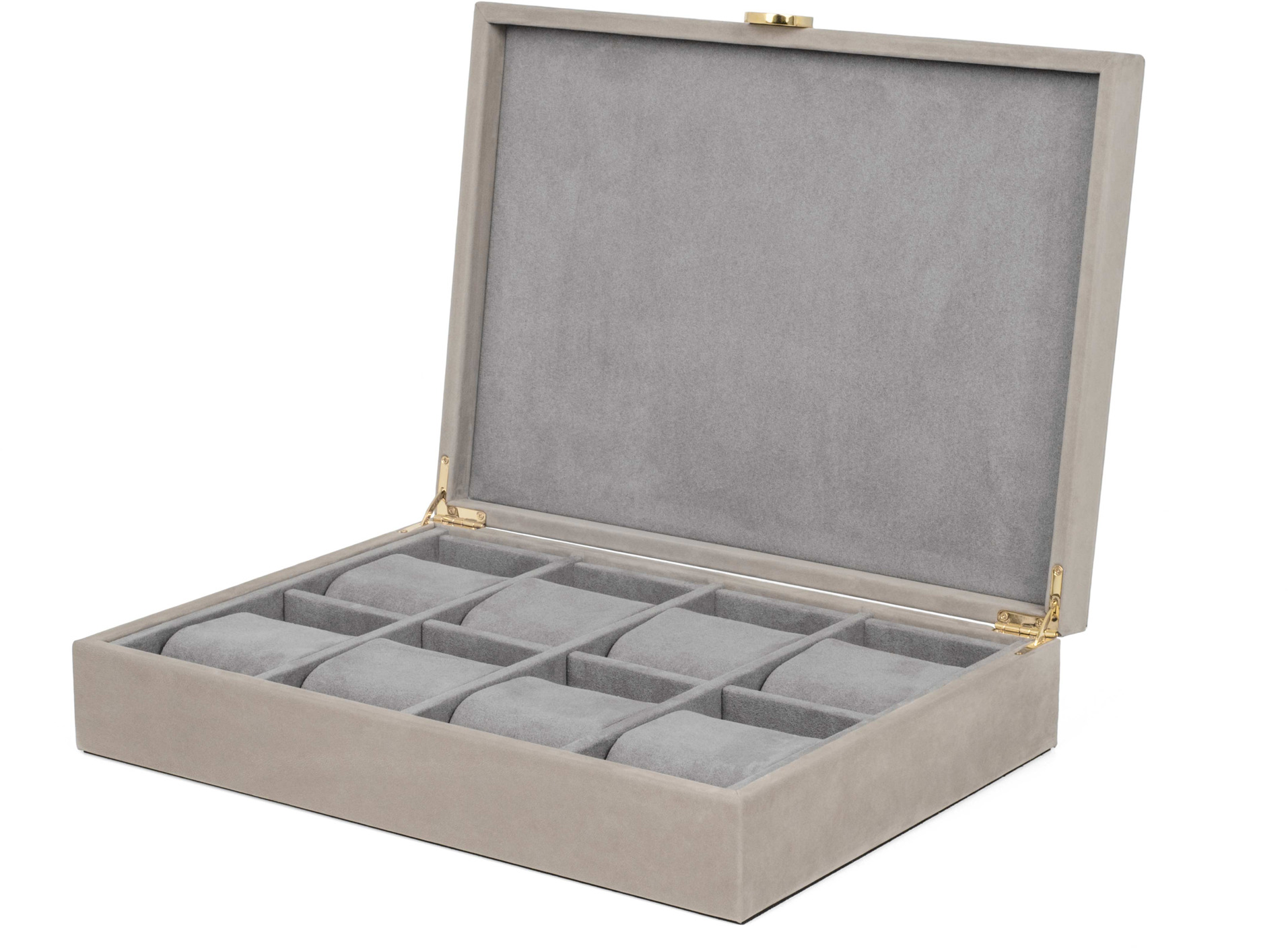 Коробка для часов Prestige - 35X25XH7 см / зернистая кожа_кремовый