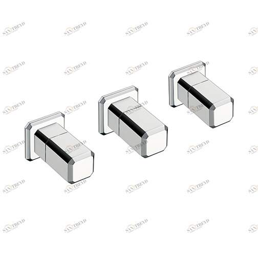 CRIIT163 Внешние части смесителя для ванны / душа на 3 отверстия для CRICS115 с переключателем на 3 выхода Cristina Rubinetterie 