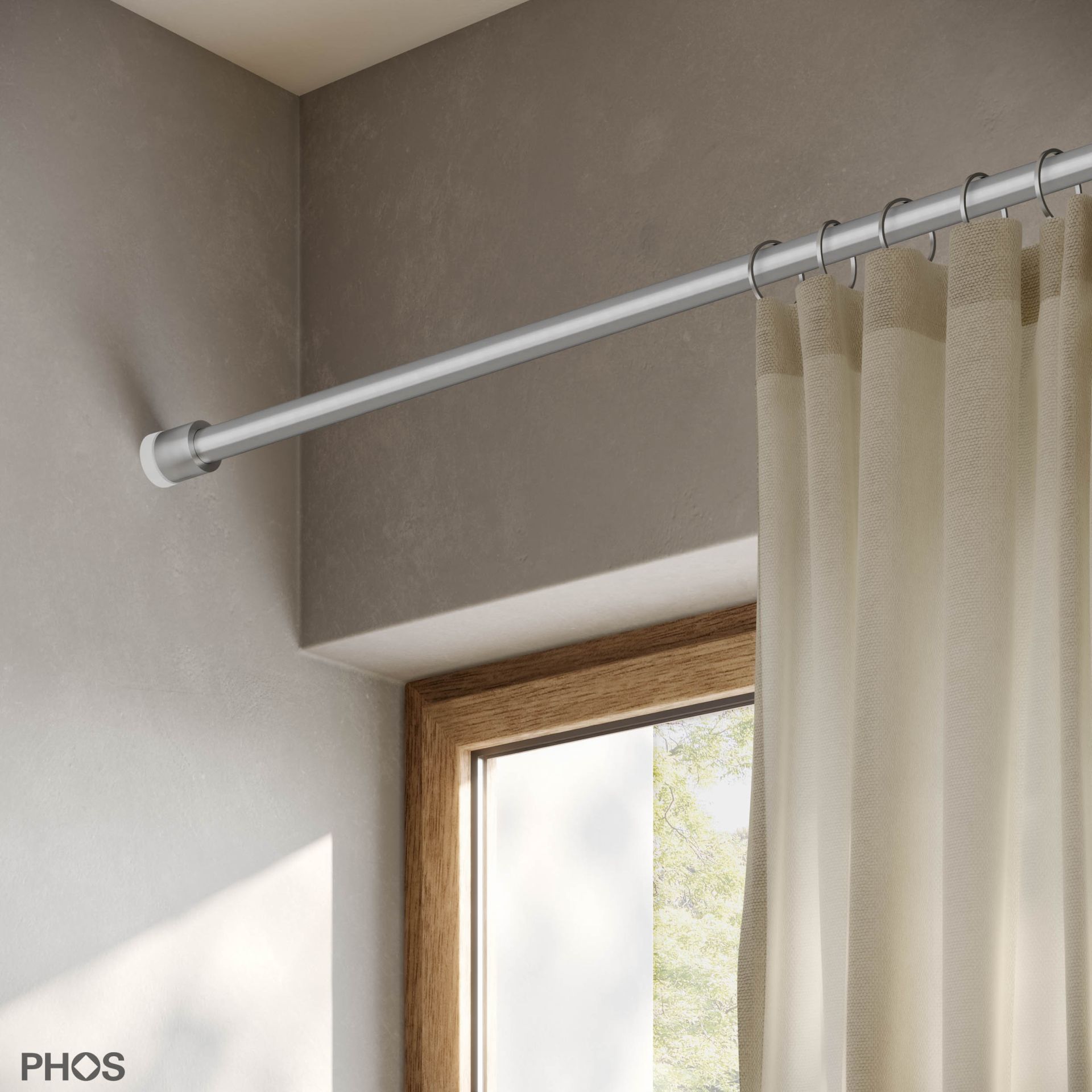 VTKS20-2-W Зажим для гардин и гардин, 100 - 160 см. сделано, чтобы измерить. PHOS 