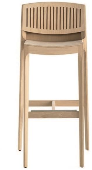 Capdell Высокий деревянный табурет с подставкой для ног Isa 140bl - Вид №1