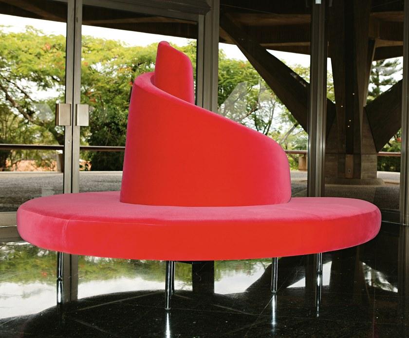 edra Изогнутый бархатный диван  Tat010  - Вид №4