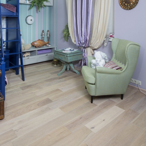 Инженерная доска Montblanc Дуб/Дуб Серебряный Дуб (Гладкая) 500-1800х180 мм 2600400103 - Вид №2