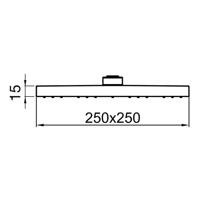 AC1012560BRASS Верхний душ , черный Webert Comfort - Вид №1