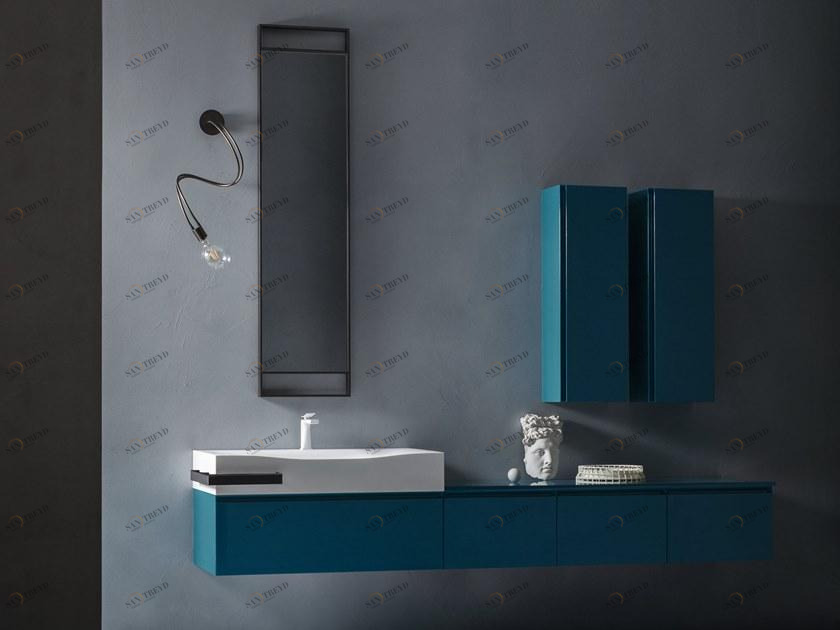 Cerasa Подвесной туалетный столик с ящиками, лакированный Eden sun-id-1449710