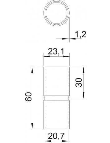 Стальная втулка для электрооборудования OBO Bettermann BlackLine ARCH-00148660 - Вид №3