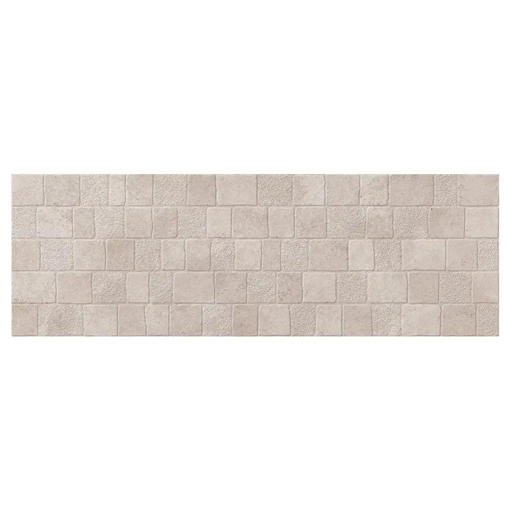 Плитка настенная Керамин Эдда 3Д рельеф 75x25 см 1.69 м² цвет бежевый STLM-2057209 - Вид №1
