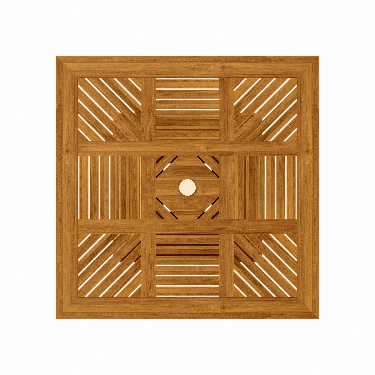 Квадратный стол из тикового дерева ASTELLO Coquelicot ARCH-00083726 - Вид №3