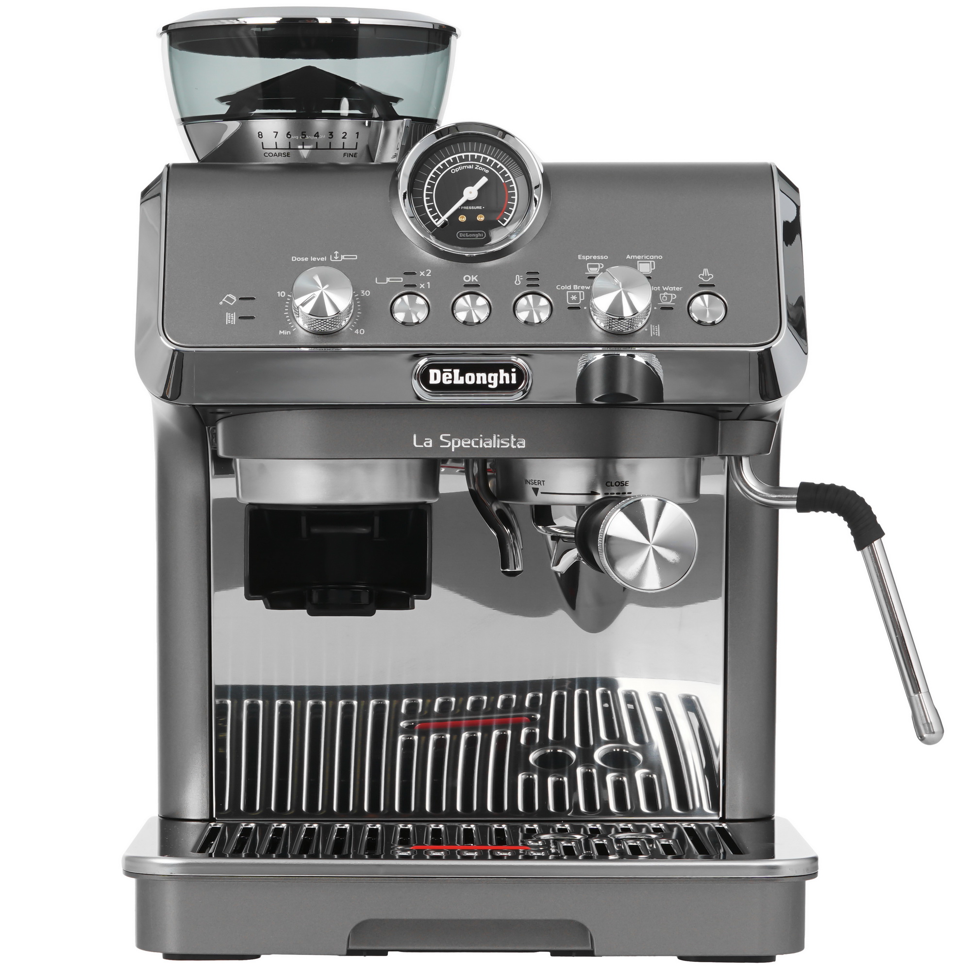 9098623 Кофеварка рожковая Delonghi EC9255.T серебристый STDN-0007225 - Вид №1