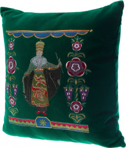 10660415 Торжокские золотошвеи Подушка диванная "Маг" бархат Разм. 40*40 Мод. 906 Бархат