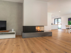 Стальной тройной фасад дровяной камин