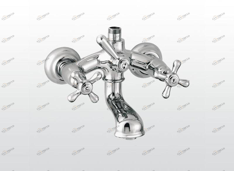 RUBINETTERIE STELLA Настенный смеситель для ванны на 2 отверстия Roma sun-id-1348228