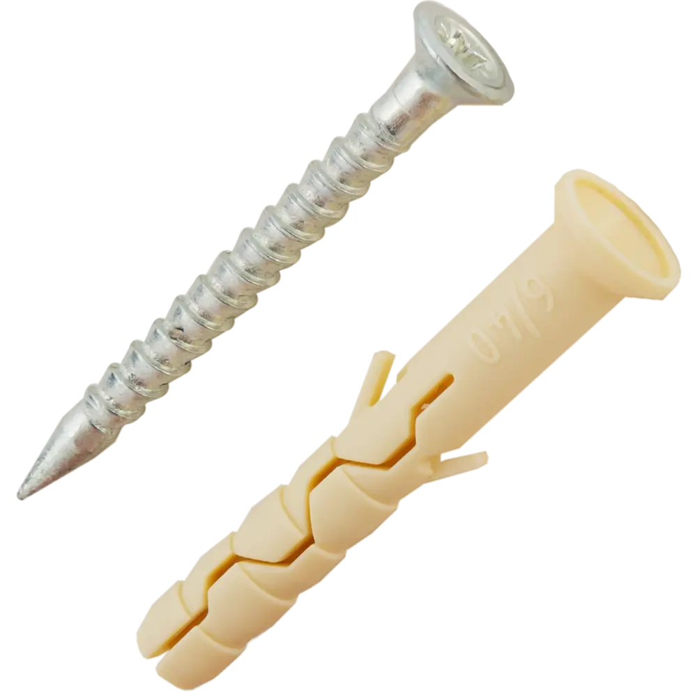 Дюбель-гвозди потайные для полнотелых материалов, 6x40 мм, нейлон, 100 шт ЕВРОПАРТНЕР STLM-2073168 - Вид №1