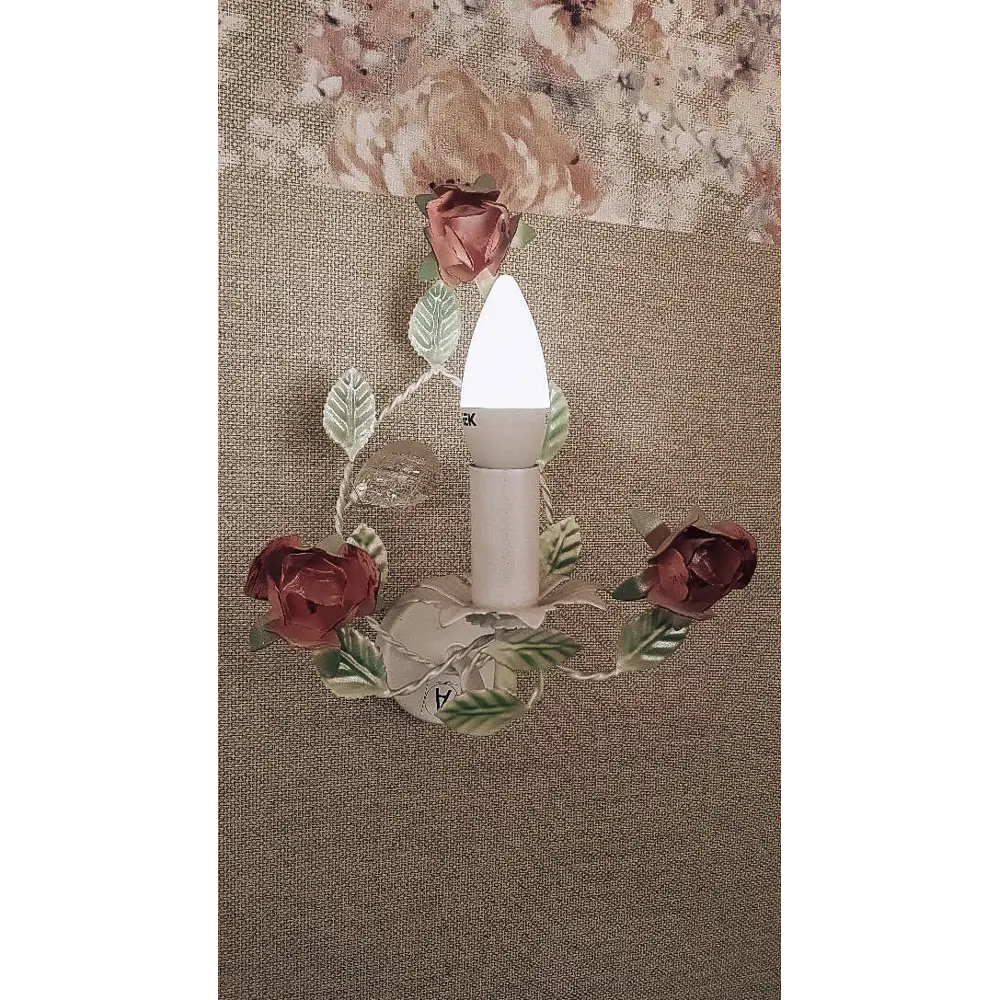 Настенный светильник бра Vitaluce Opera 1 лампа 3м² Е14 цвет белый глянцевая с серебром STLM-2185992 - Вид №6