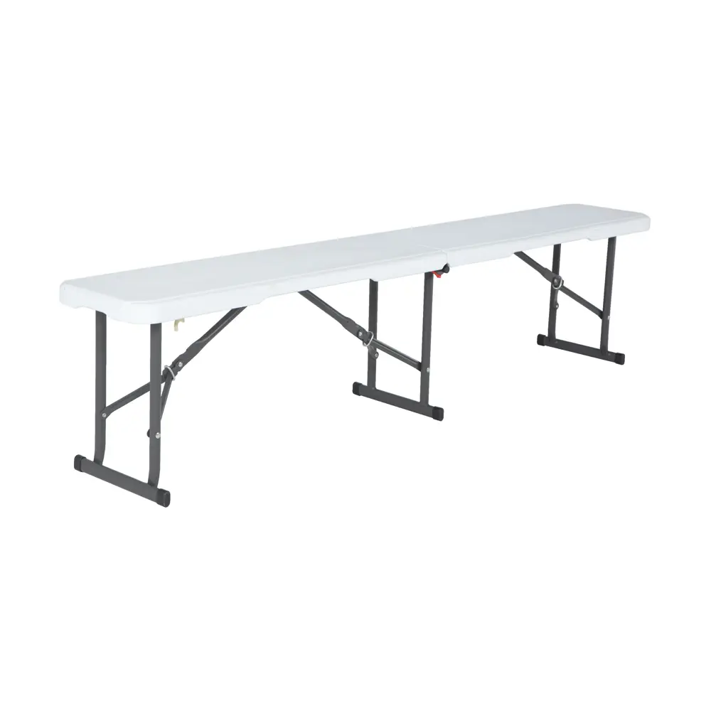 Скамья садовая Lifetime туристическая складная 183x29x42 см пластик белый Santreyd STLM-2210028 - Вид №12