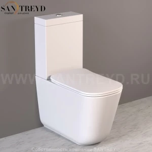 511730 Компакт унитаз с бачком Белый Kerasan Tribeca Италия