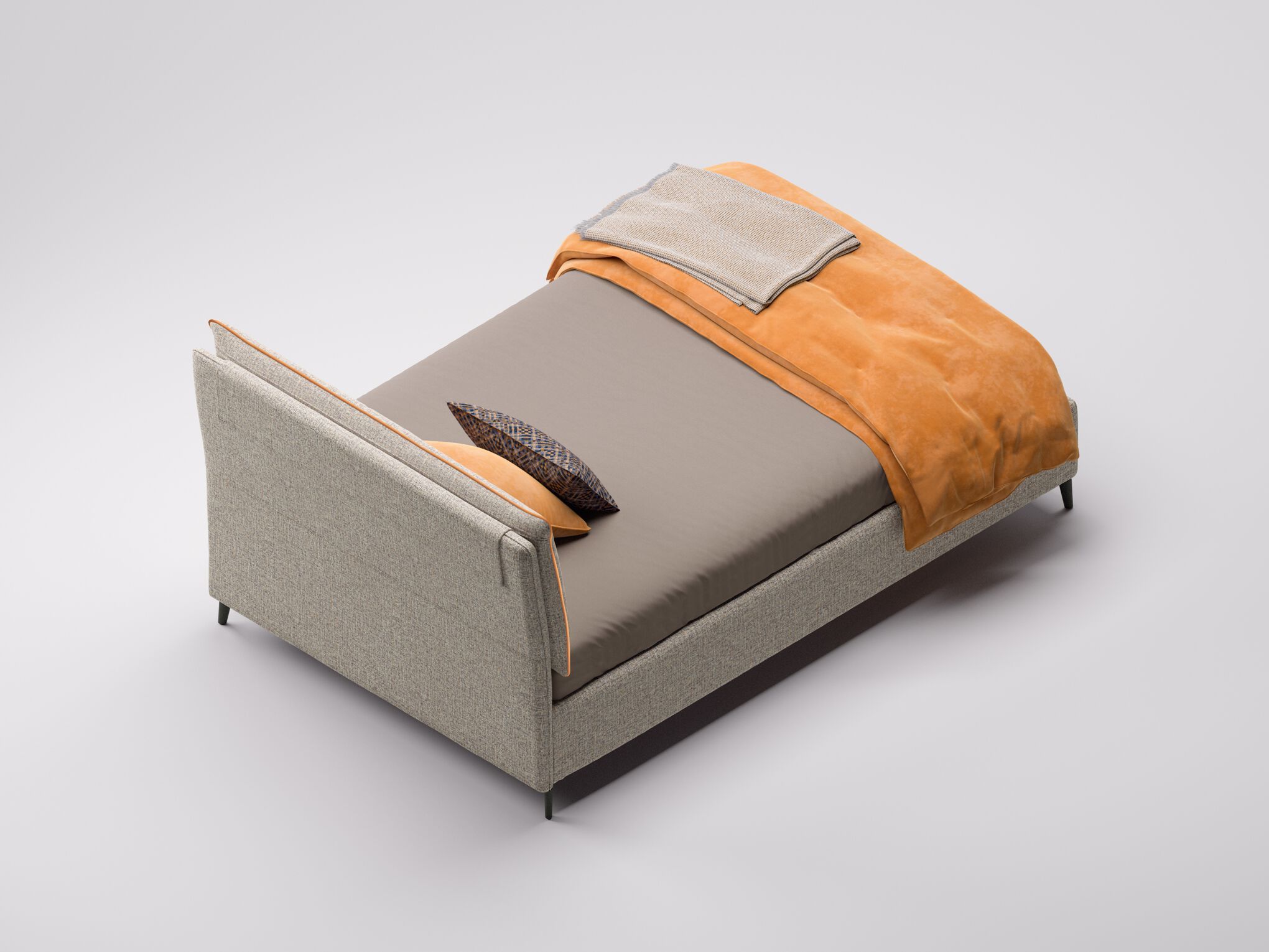 Односпальная кровать с мягким изголовьем Twils Blanca ARCH-00063851 - Вид №5