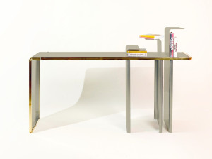 Консоль из стали и латуни