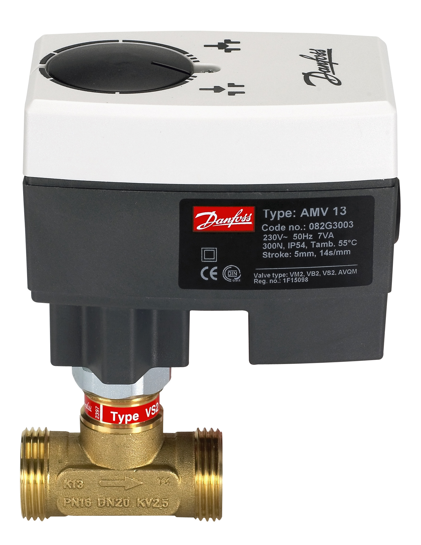 Danfoss Редукторные электроприводы с трехпозиционным управлением ARV 152 230В 15с/мм 082G6007  - Вид №17