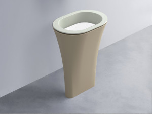 AMLA65-PM+AMPILO-BL+AMCOLO-AV Раковина Amedeo Ovale отдельностоящая cielo Enjoy + Amedeo