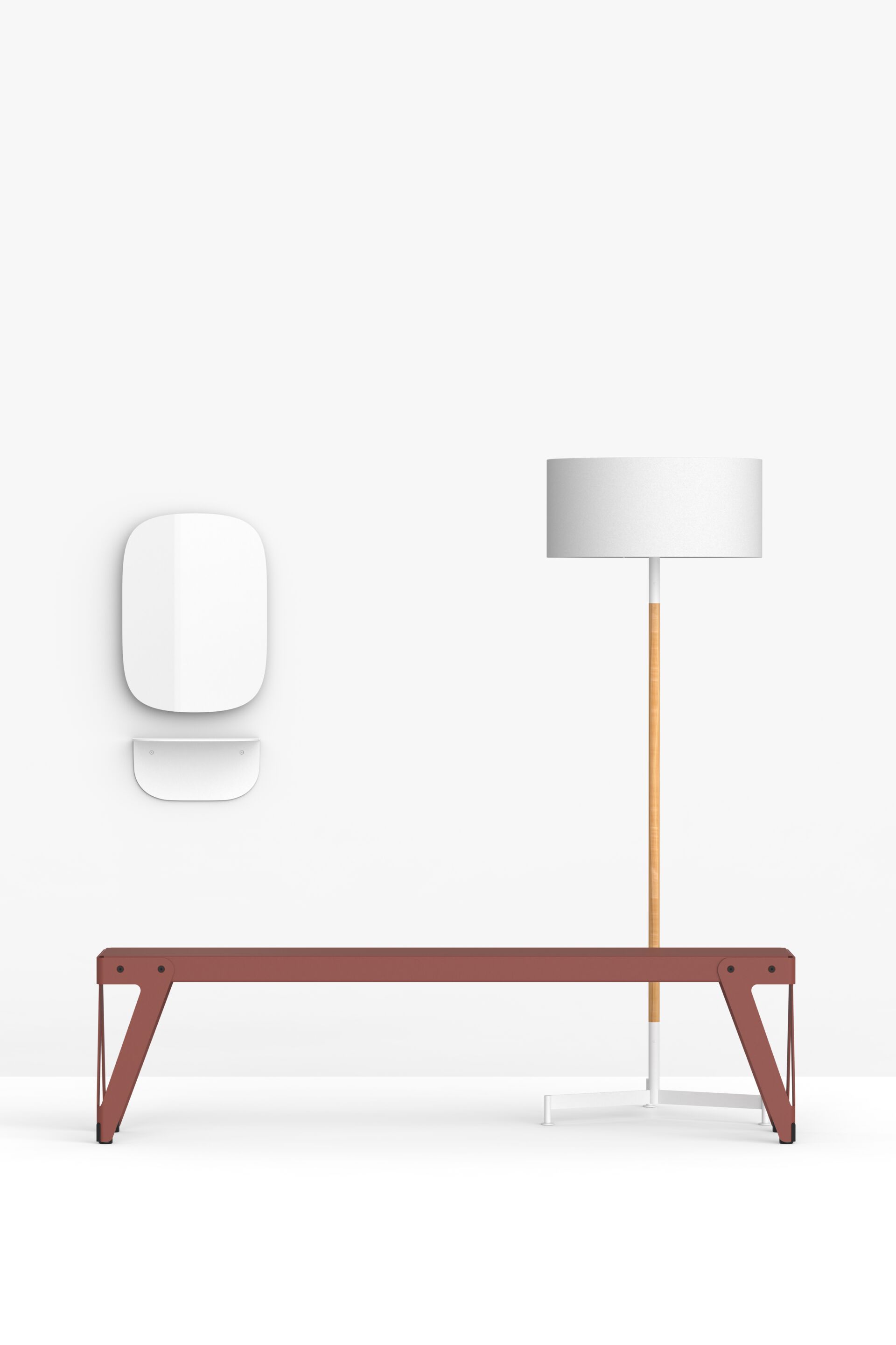 Напольная лампа из ткани и ясеня FUNCTIONALS STOKLAMP ARCH-00089447 - Вид №14