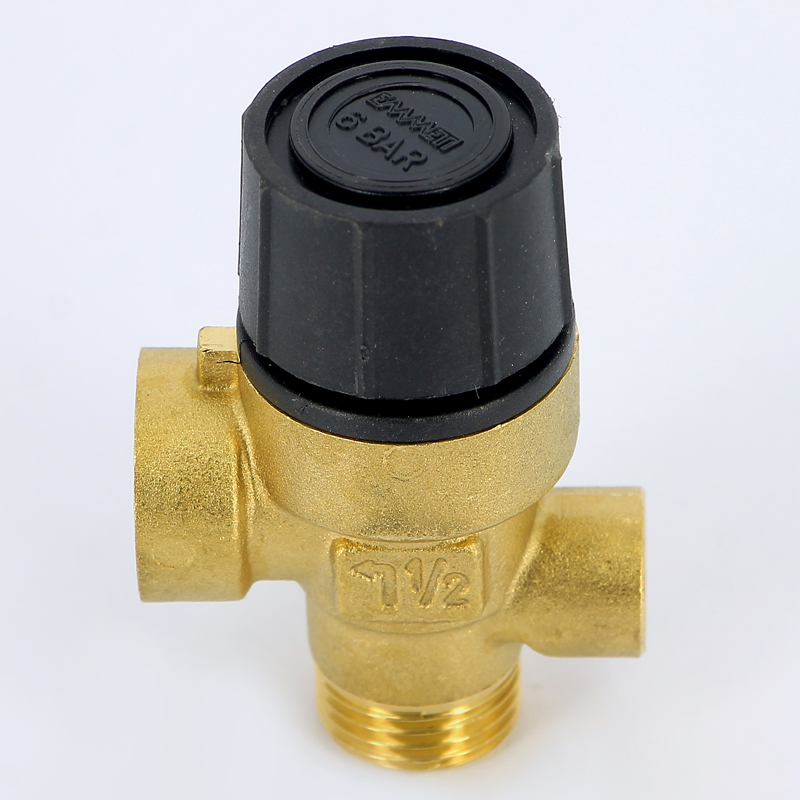 Клапан предохранительный ВВ с отверстием для манометра 1/4" EMMETI 1/2" 6 бар 00206082