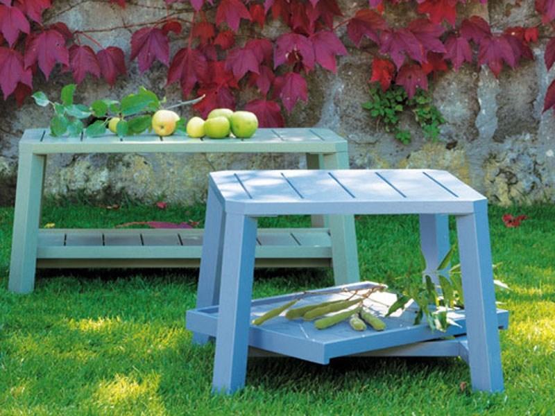 Ethimo Садовый столик из дерева с подносом Petit club Pcqm0500 - Вид №3