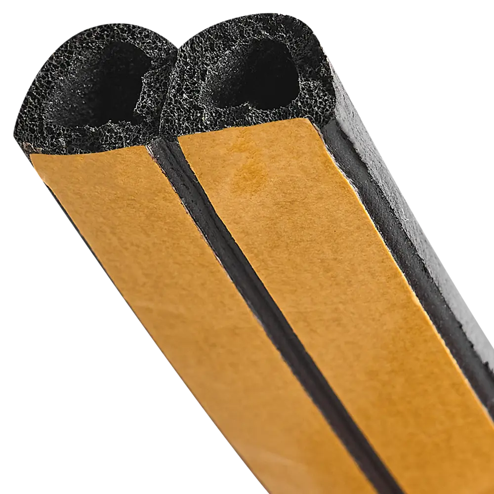 Уплотнитель EPDM для окон и дверей самоклеящийся MONLID D-профиль 6 м цвет черный STLM-2112823 - Вид №2