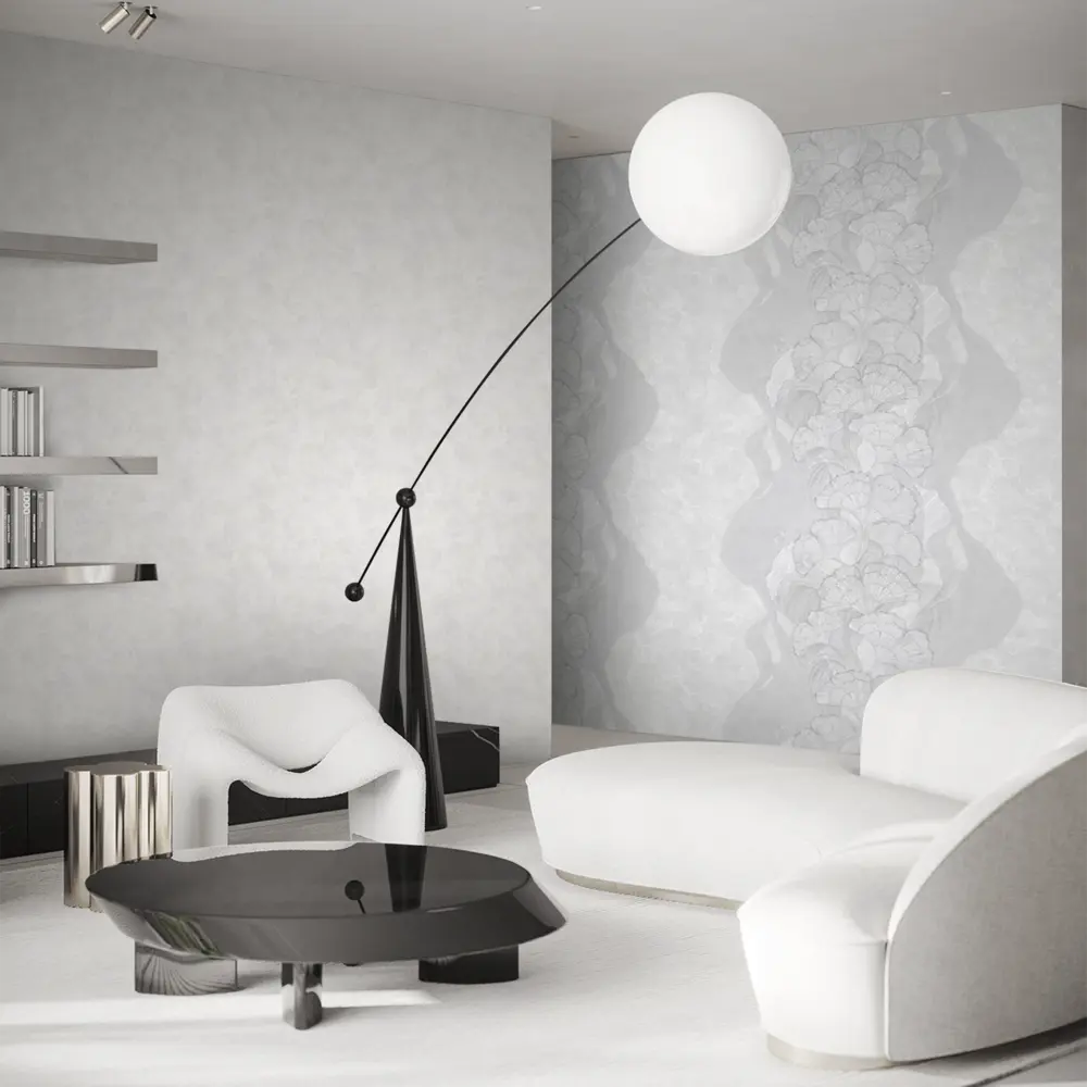 Обои флизелиновые Erismann Lina серые 1.06 м ЭР6046803 STLM-2001089 - Вид №3