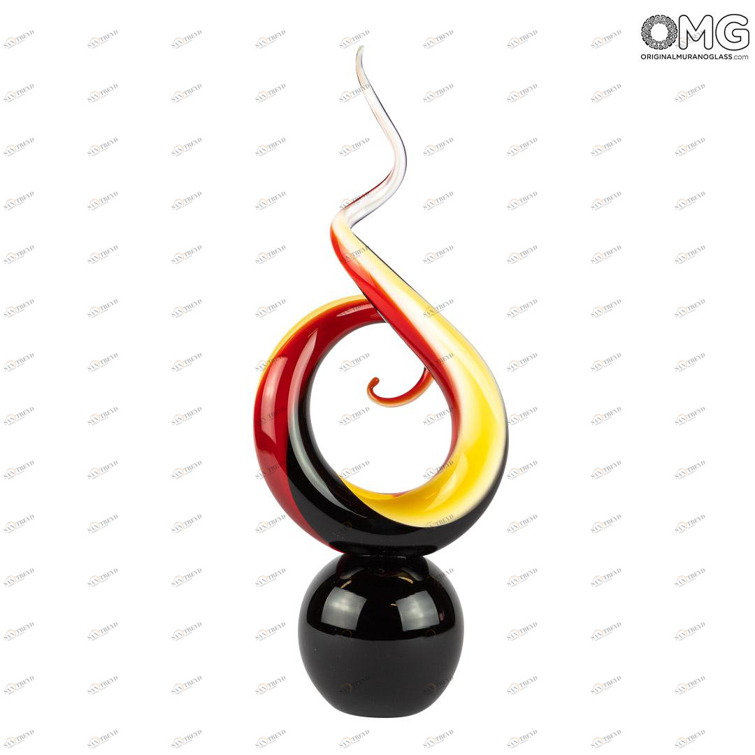 3606 ORIGINALMURANOGLASS Скульптура Спираль - муранское стекло OMG 10 см 