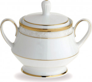 10599229 Noritake Сахарница Noritake "Хэмпшир, золотой кант" 300мл Фарфор