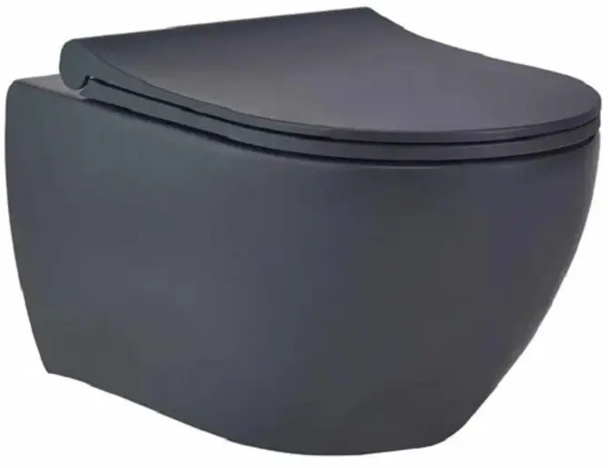 90659091 Унитаз подвесной Bewash 88303280 безободковый с сиденьем микролифт STLM-0326142