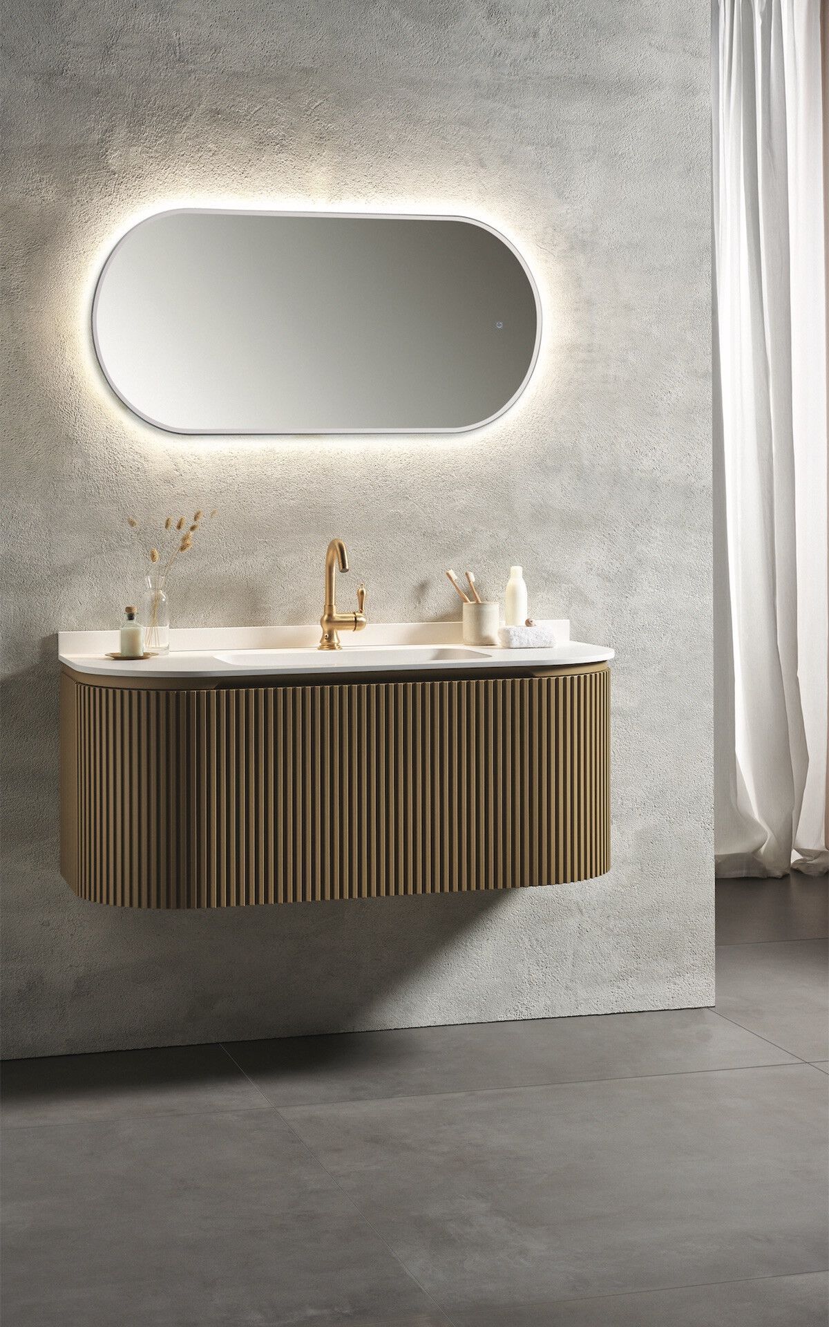 Подвесной шкаф для умывальника с ящиком Gaia Mobili Contemporary ARCH-00095800 - Вид №1