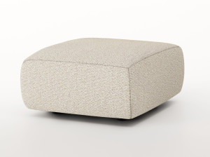 Квадратный пуф из ткани