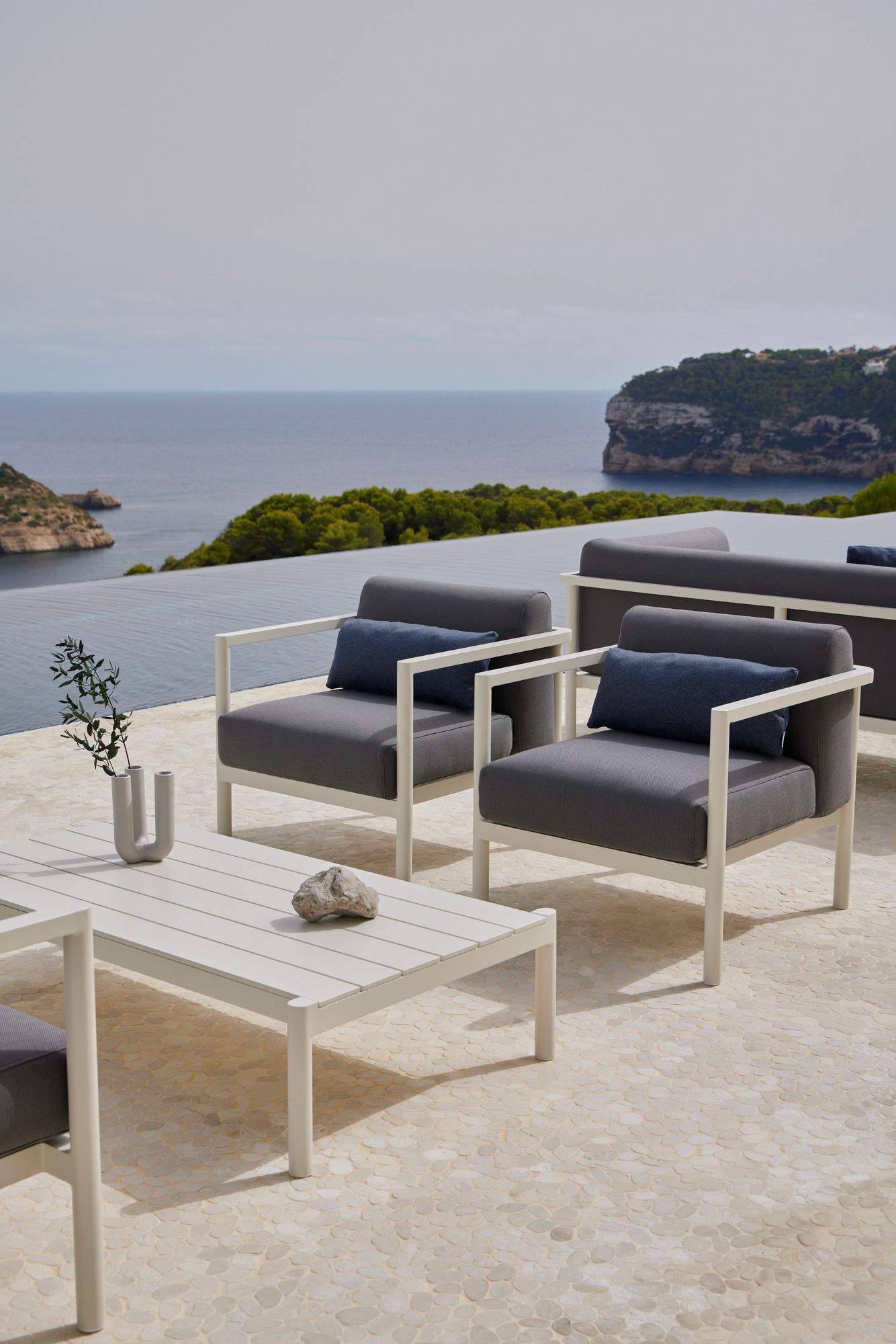 Прямоугольный алюминиевый журнальный столик с керамической столешницей POINT Origin ARCH-00066853 - Вид №9