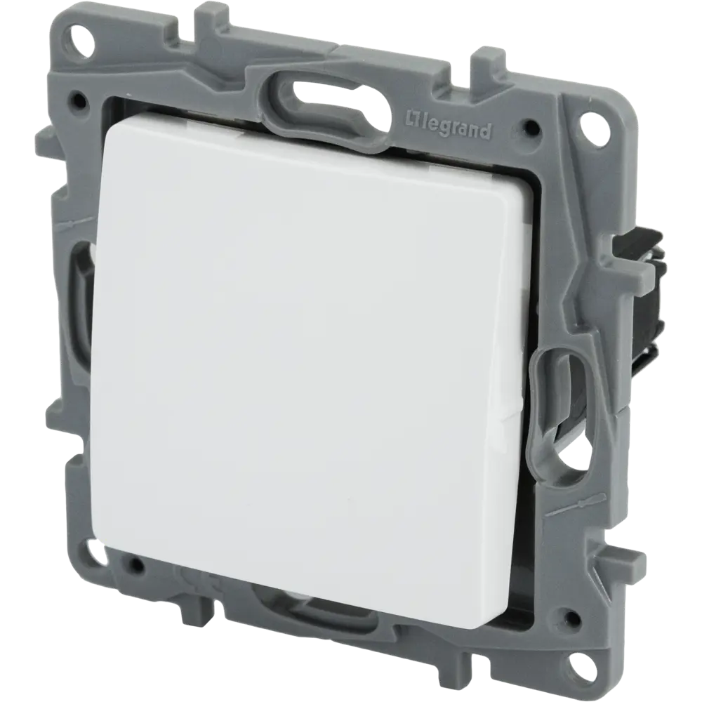 Выключатель кнопочный 1 клавиша Legrand Etika цвет белый STLM-2208661