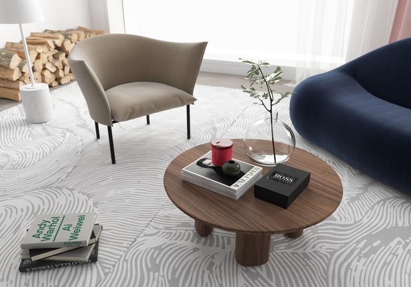 Grado Design Изогнутый диван из 2-местной ткани  Clo-sf-2s  - Вид №3