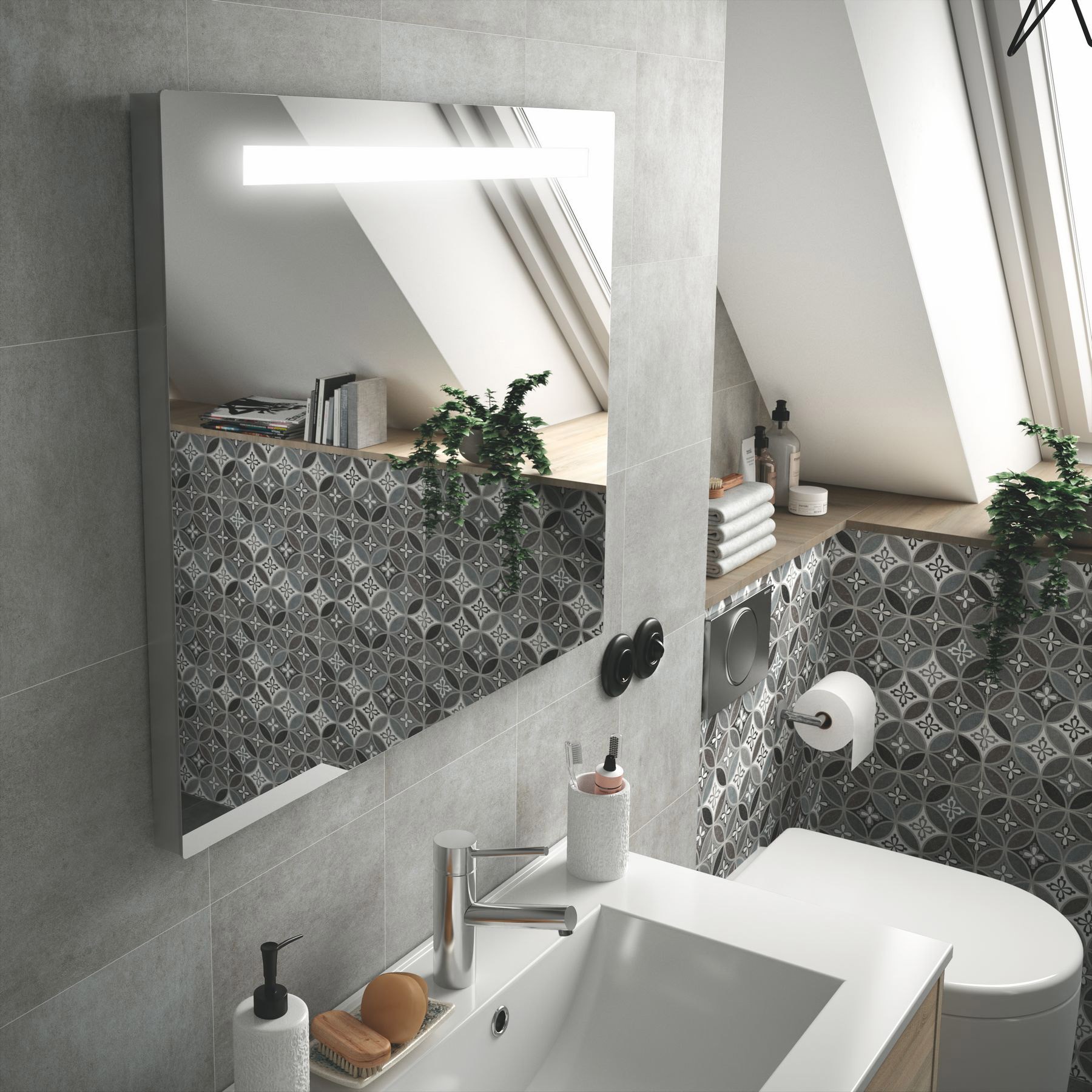 25034 SALGAR Зеркало противотуманное SUNSET 120 x 60 - Вид №2