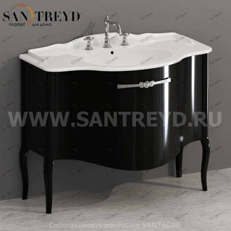 PS110CA Напольная тумба 82 см цвет Графит Globo Paestum Италия Ceramica Globo