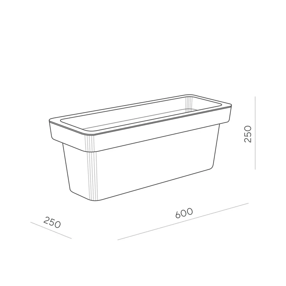 Кашпо для цветов Ola Dom Loft 25 л терракотовый Santreyd STLM-2034643 - Вид №1