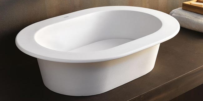 AMLA65 Встроенная раковина под столешницу овальная Ceramica Cielo  - Вид №1