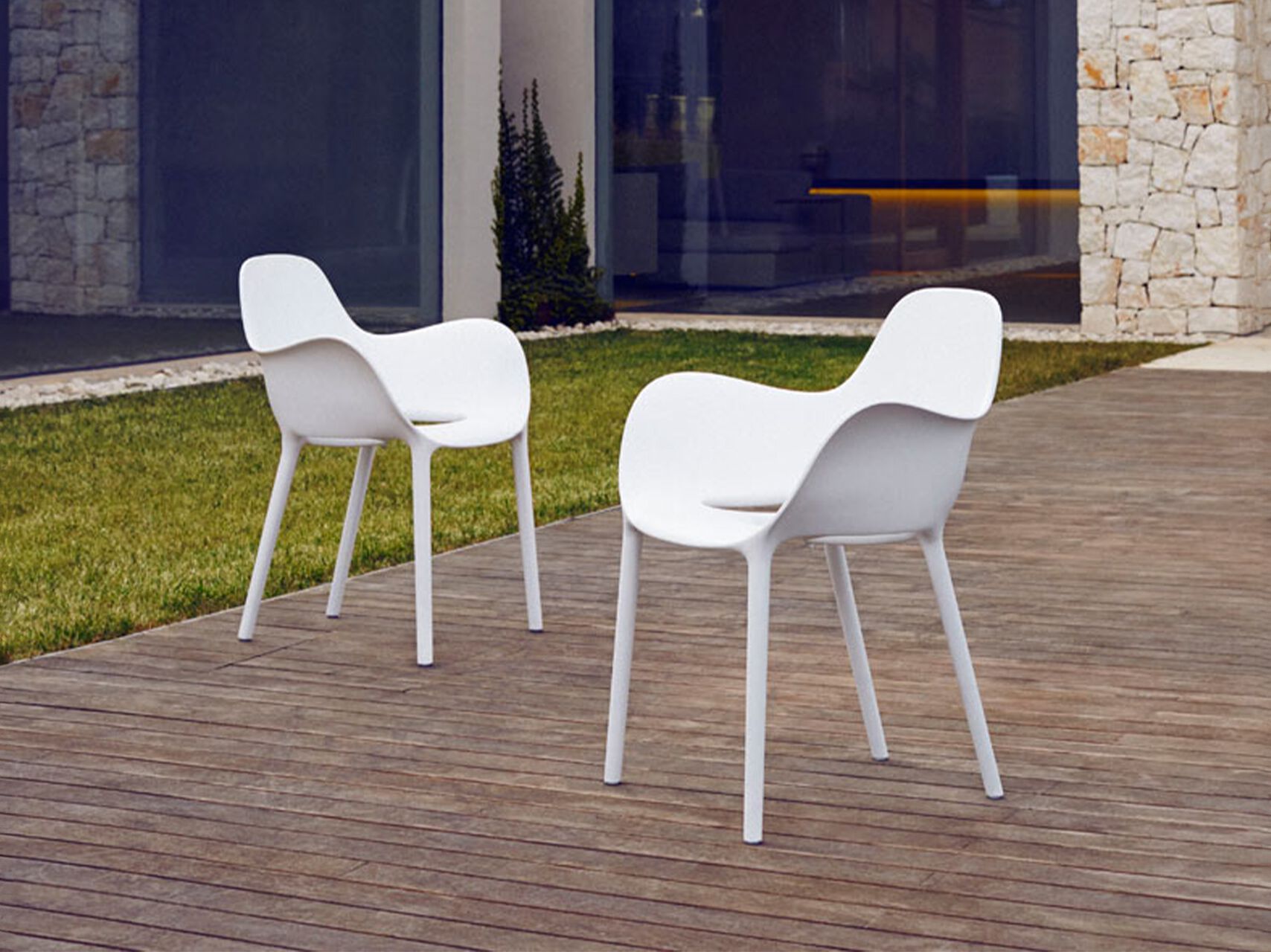 Штабелируемый стул из полипропилена с подлокотниками Vondom Sabinas ARCH-00099835 - Вид №7