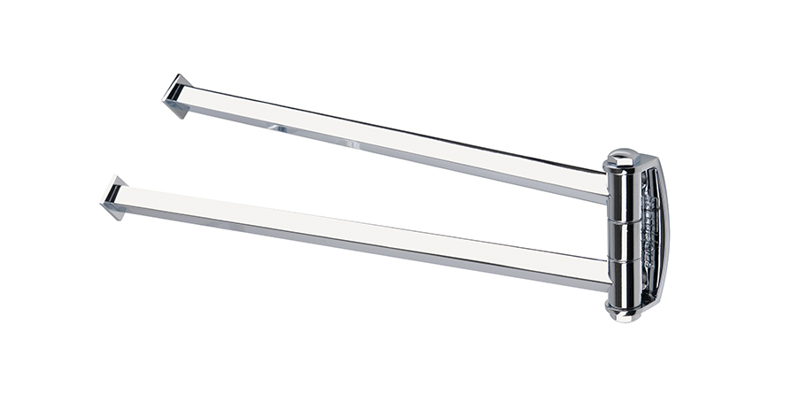 DV16(08) Stil Haus Diva, полотенцедержатель двойной поворотный, цвет хром