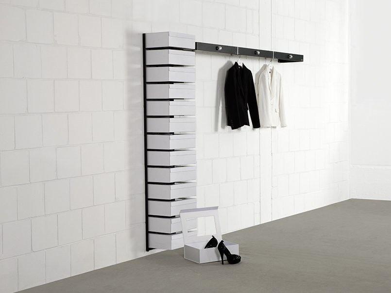 Wissmann raumobjekte Подвесной шкаф для обуви из лакированной стали  595  - Вид №10