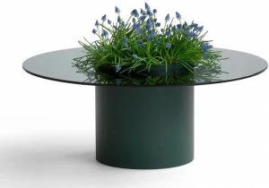 Blå Station Стеклянный журнальный столик с вещевым ящиком Bucket