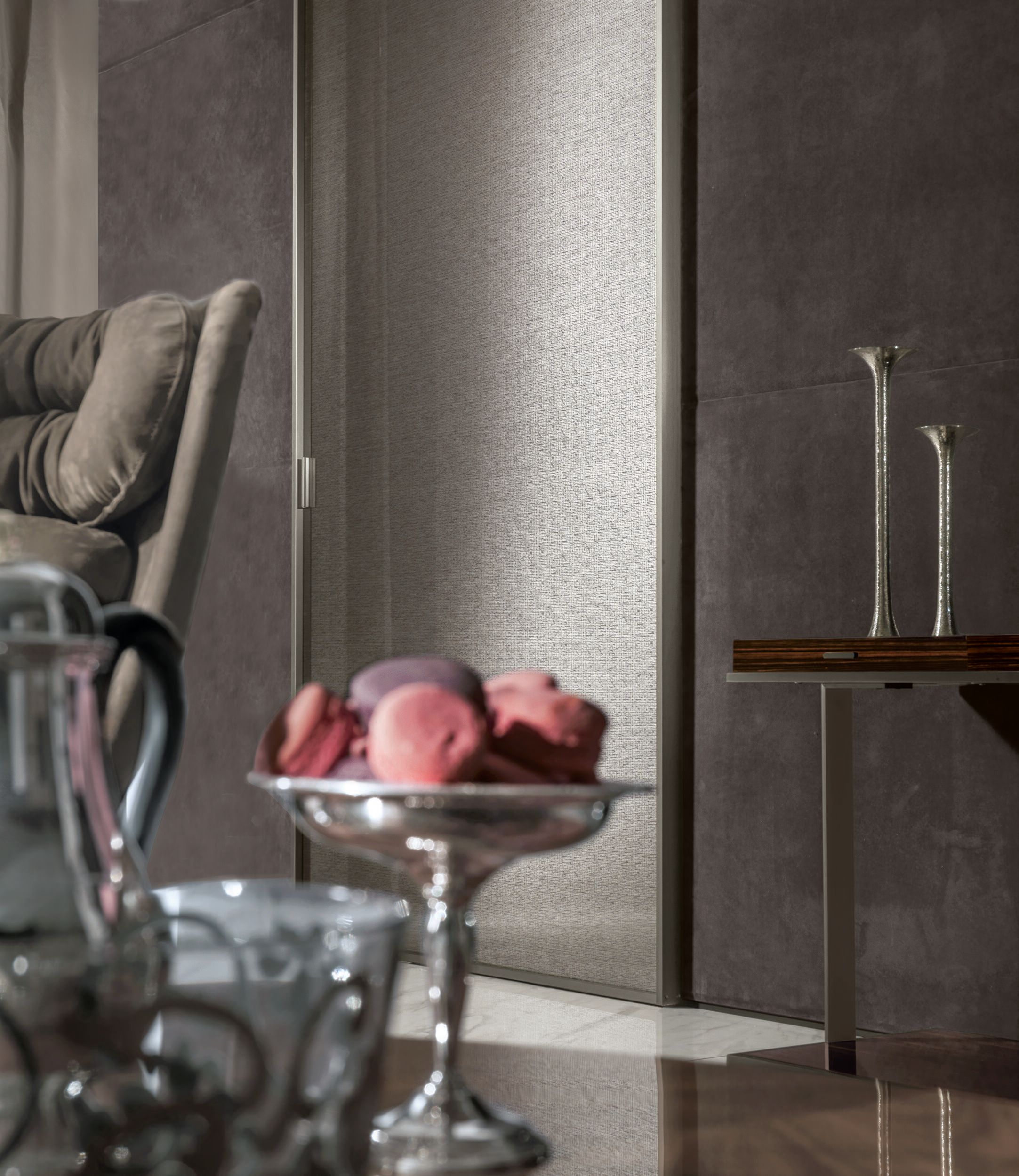 Тканые стеклянные раздвижные двери Longhi Aluminiun Chic-Doors ARCH-00122604 - Вид №1